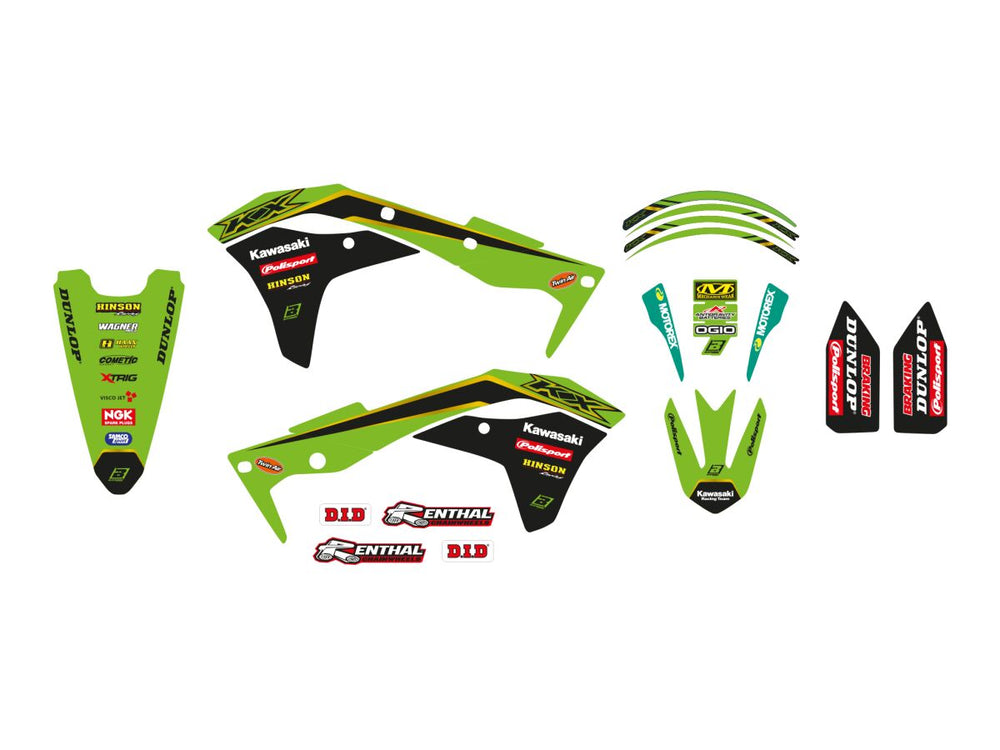 Blackbird Racing Blackbird Racing Replica Team Kawasaki 2020 Kit Décorations