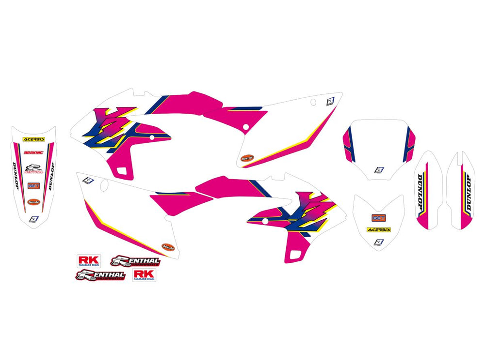 Blackbird Racing Kit déco rétro avec housse de selle