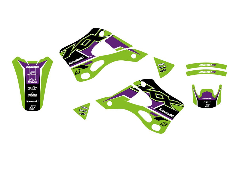 Blackbird Graphic Kit Dream 5 KX125 99-0