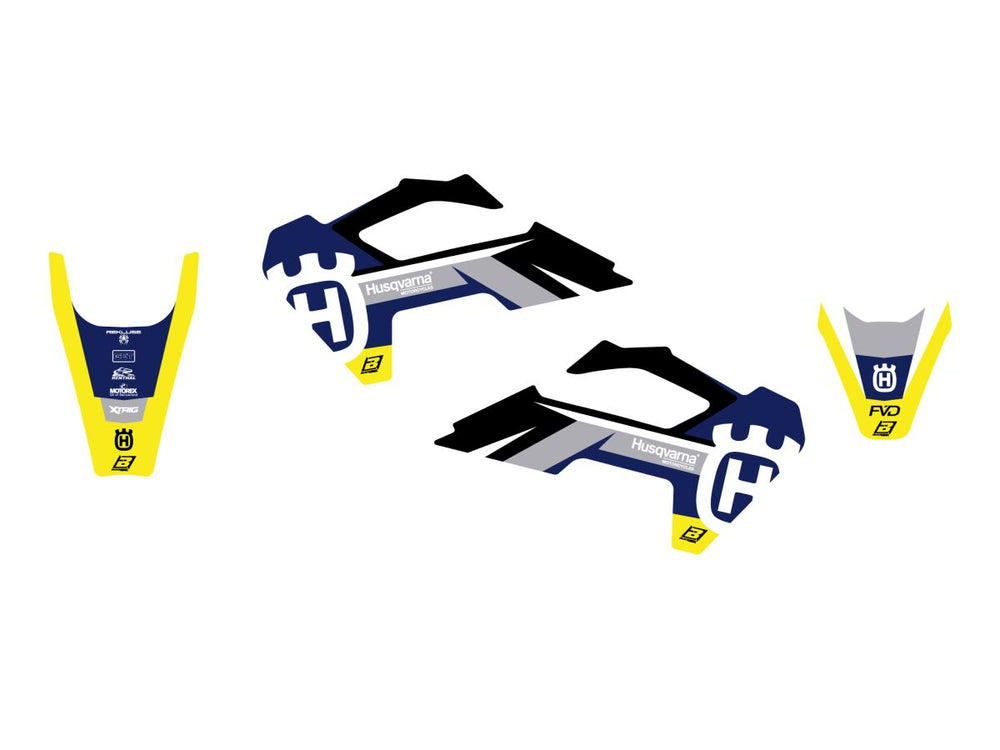 Kit déco tout-terrain Blackbird Dream 5 TC85 25 pour Husqvarna FC 250, FC 350, FC 450 et 4 autres modèles — réf 43027365