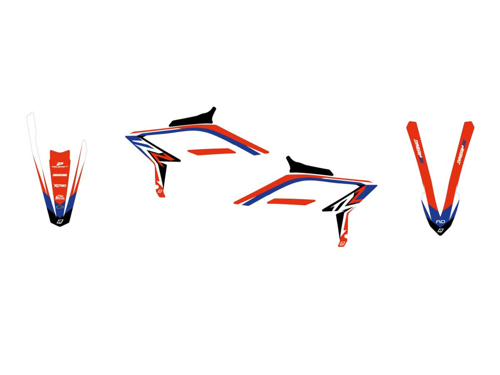 Kit déco tout-terrain Blackbird Dream 5 Beta RR 23 pour Beta RR 125, RR 125 LC CBS, RR 125 R et 15 autres modèles — réf 43027416