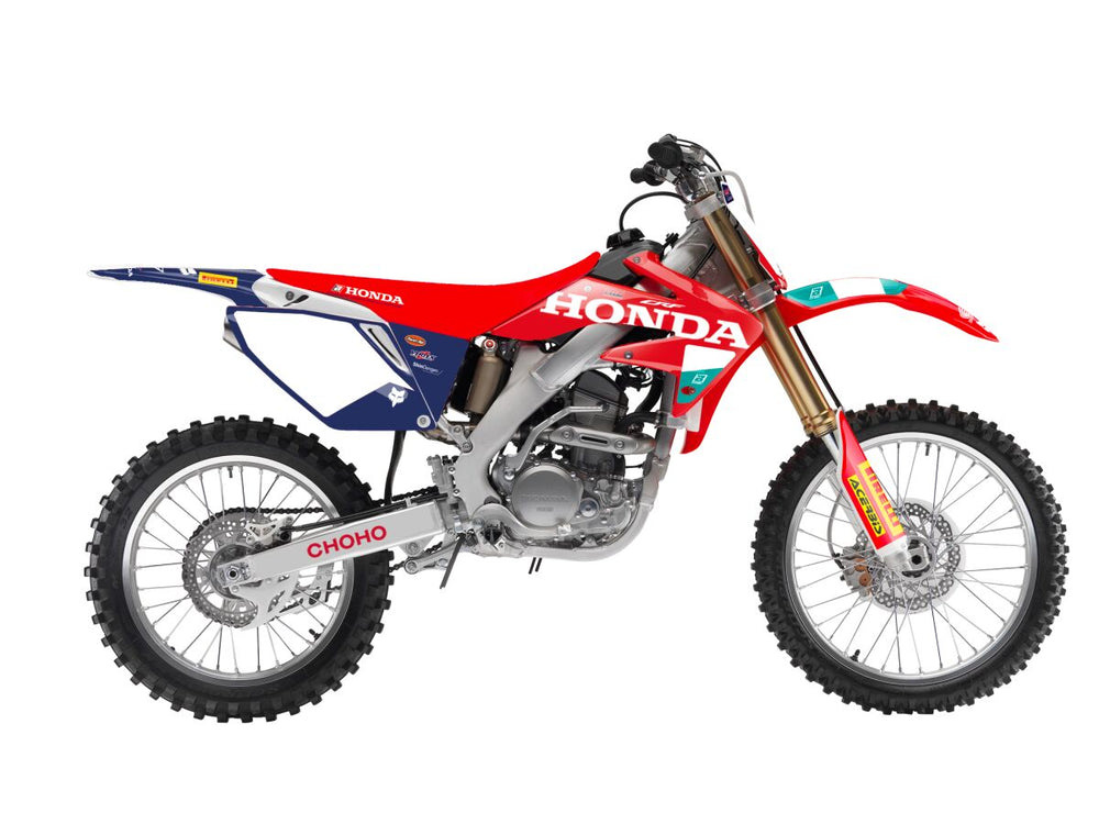 Kit déco tout-terrain Blackbird Rep HRC 25 CRF250 pour Honda CRF 250 R et CRF 250 X — réf 43027538
