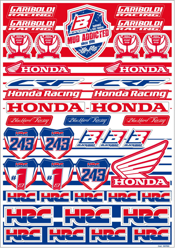 Blackbird Autocollant Logo Kit Gar PVC
