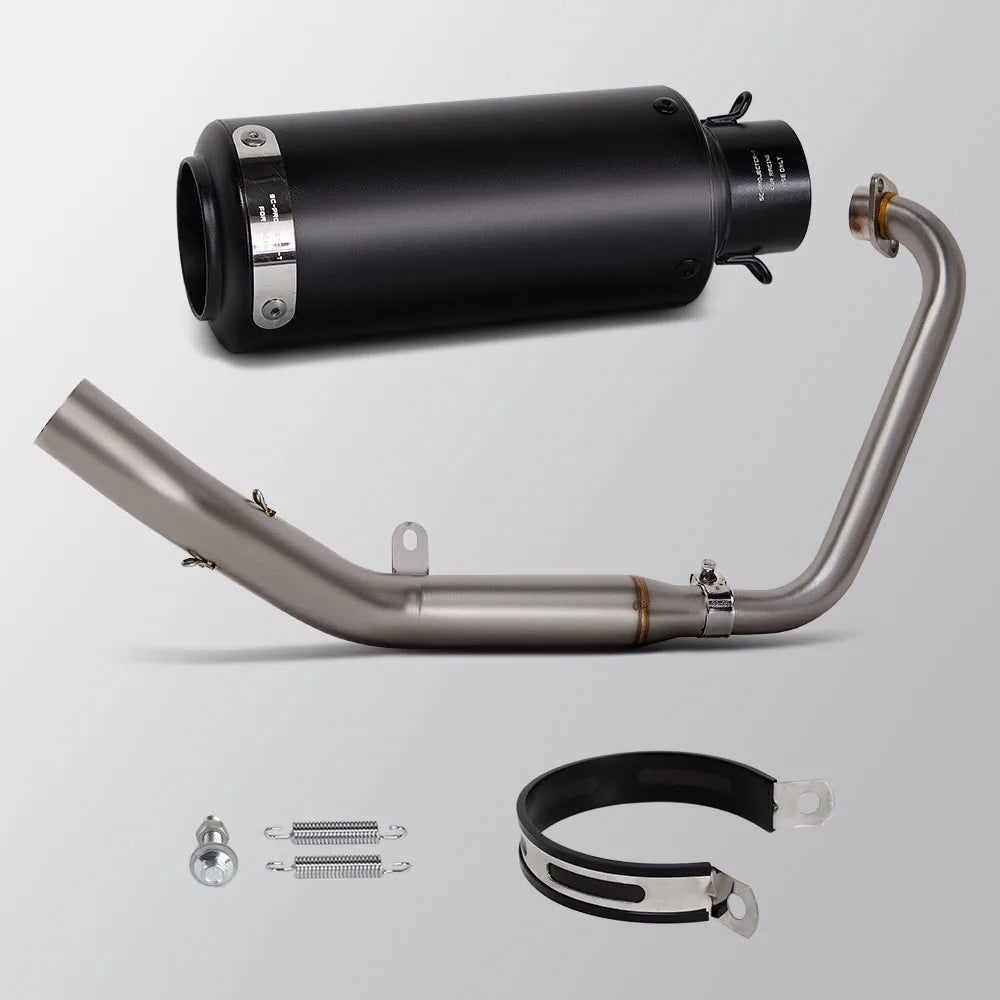 ZT155 échappement ligne complète pour Zontes ZT125 ZT155 Z1 Z2 U1 G1 2021-2024 motobike échappement project silencieux Street moto collecteur kit