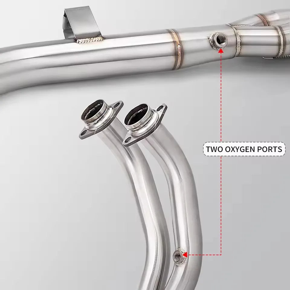 Pour Yamaha Tenere 700 2019-2025 T7 T700 XTZ 700 échappement moto échappement système collecteur middie raccord d'échappement silencieux 51MM silencieux slip-on
