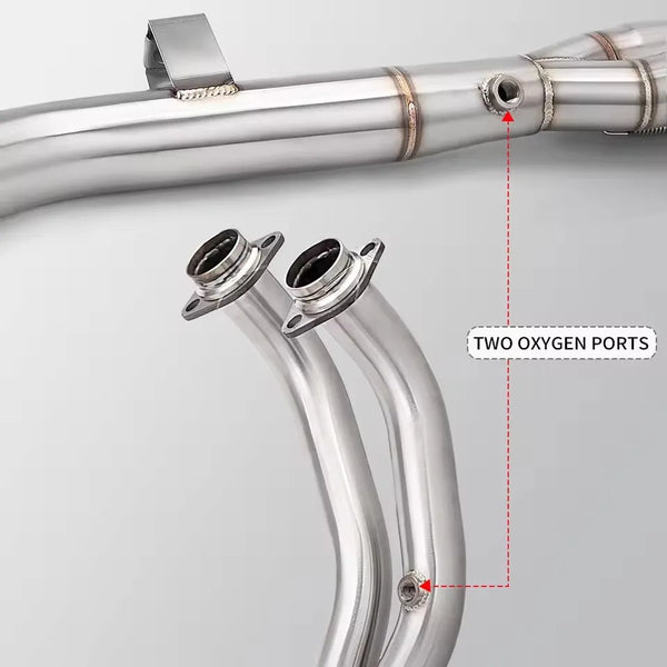 Pour Yamaha Tenere 700 2019-2025 T7 T700 XTZ 700 échappement moto échappement système collecteur middie raccord d'échappement silencieux 51MM silencieux slip-on