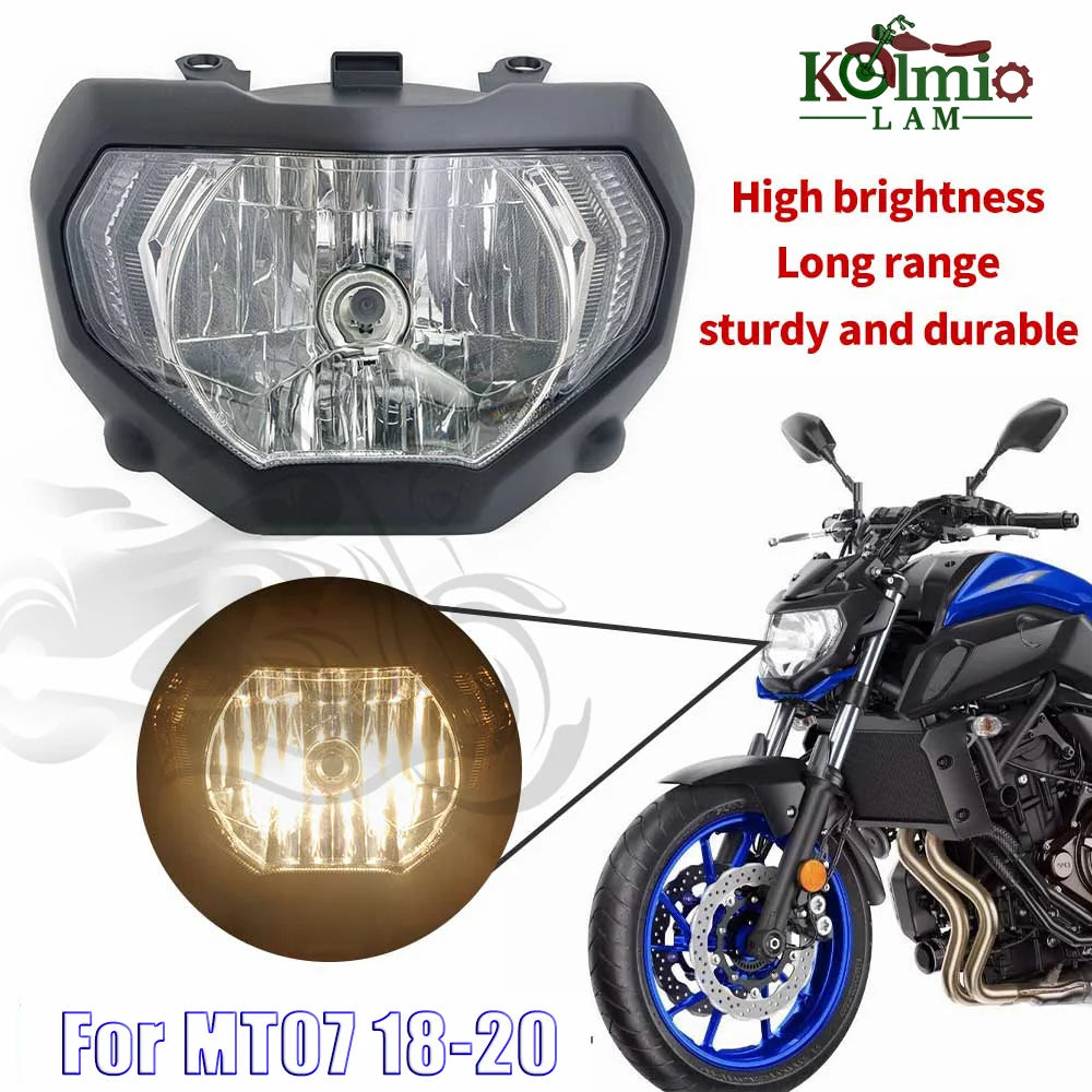 Pour 2018 - 2020 Yamaha MT-07 MT07 moto phare avant phare MT 07 2019 phare accessoires