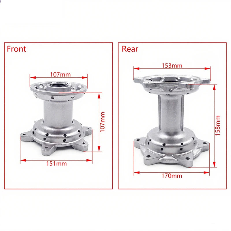 Pour Yamaha 2023 moto hubs avant arrière disque frein roue hub Moto tout-terrain freewheel hubs YZ yzx YZF 125 250 450 accessoires