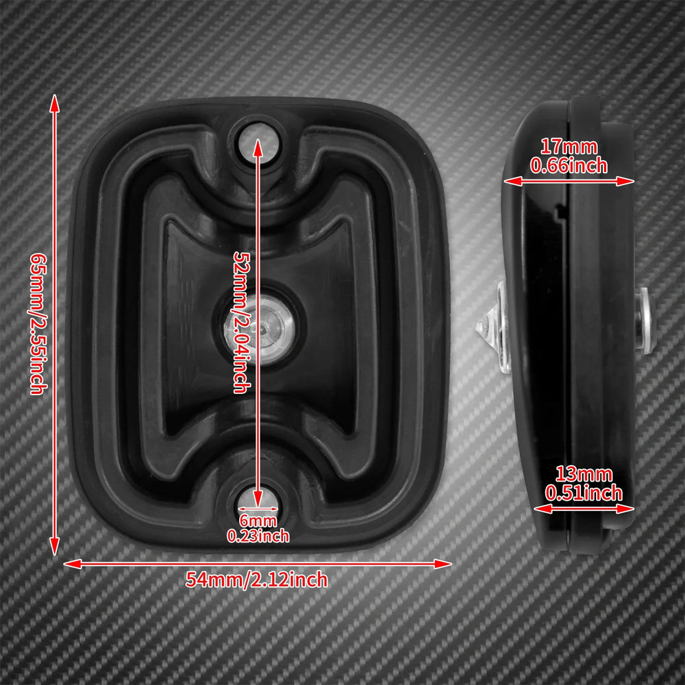Moto avant frein maître cylindre protection black/chrome pour Harley Touring Street Glide Softail Dyna Fat Boy Street Bob FXDB