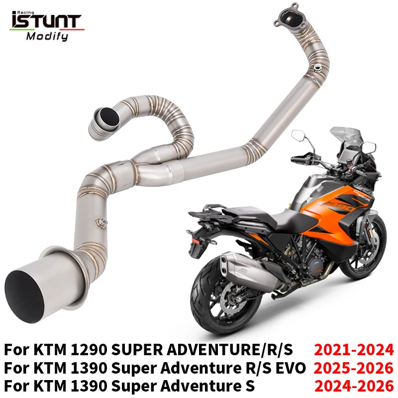 Silencieux slip-on pour KTM 1290 1390 Super Adventure R S evo 2021 - 2026 moto échappement avant raccord d'échappement connect origine silencieux