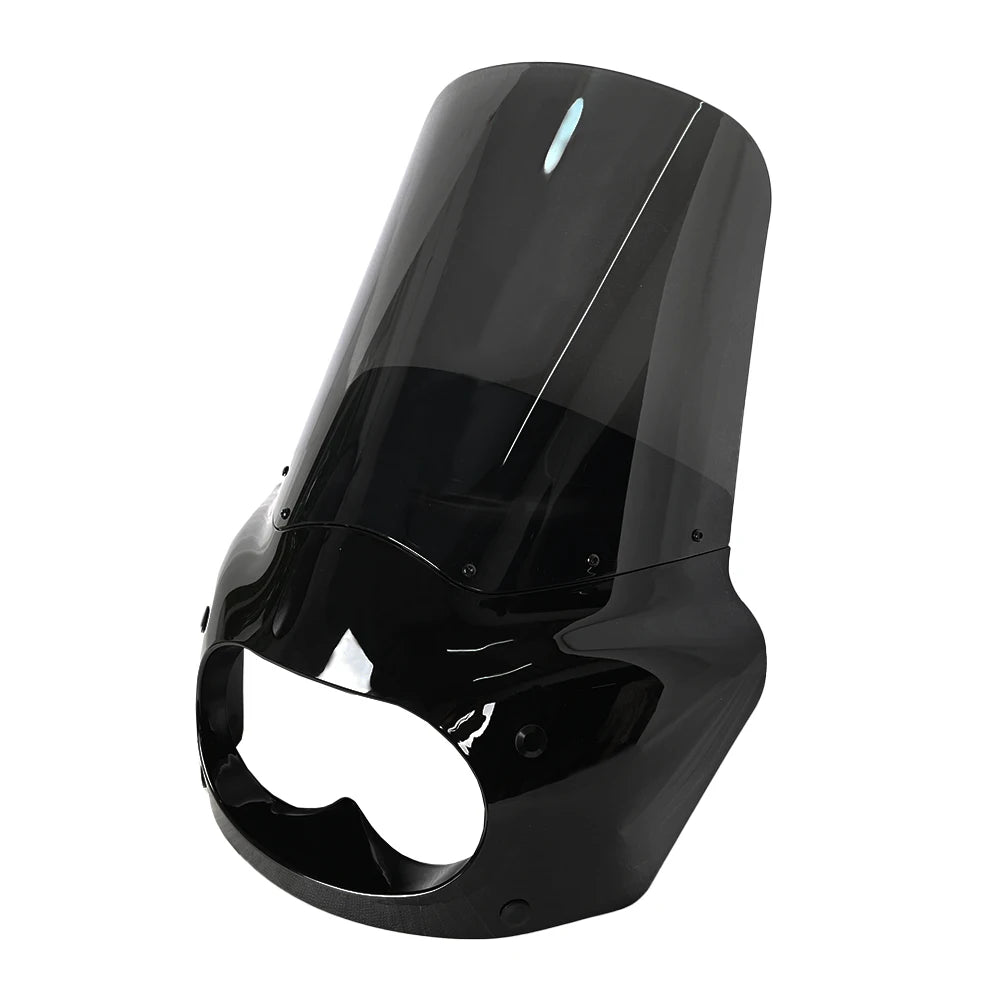 Moto 11INCH 13INCH 15INCH pare-brise Club style carénage avec support pour Harley Davidson Dyna Fat Bob FXDF 2008-2017