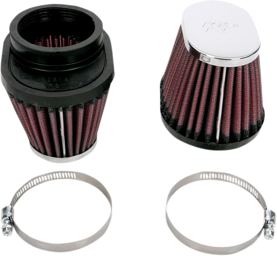 Filtre à air K&N Clamp-on EX500 pour Honda VT 750 C, Kawasaki EX 500 A, Kawasaki EX 500 D et 19 autres modèles — réf RC0982