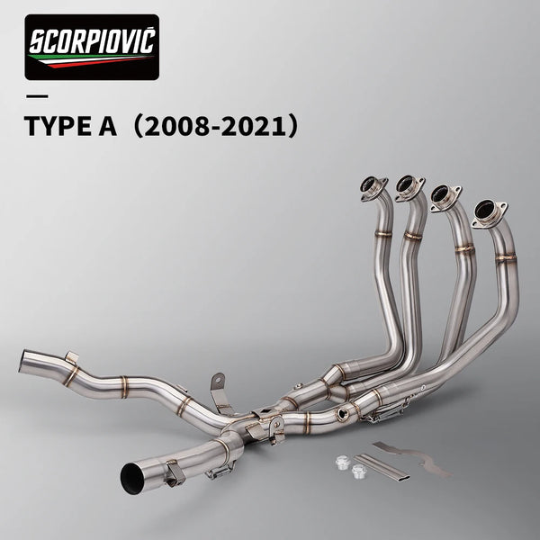 Moto échappement silencieux collecteur raccord d'échappement pour Hayabusa 1300 2021 2022 2024 GSX1300R GSX 1300 R gen 3 elbow échappement Moto