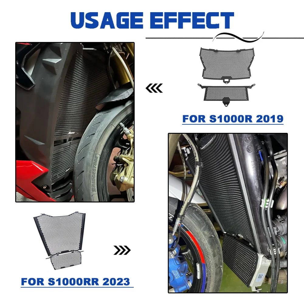 Pour BMW S1000R S1000XR S1000RR 2019-2025 moto protection de radiateur protection pour S1000 r/rr/xr 2010-2018