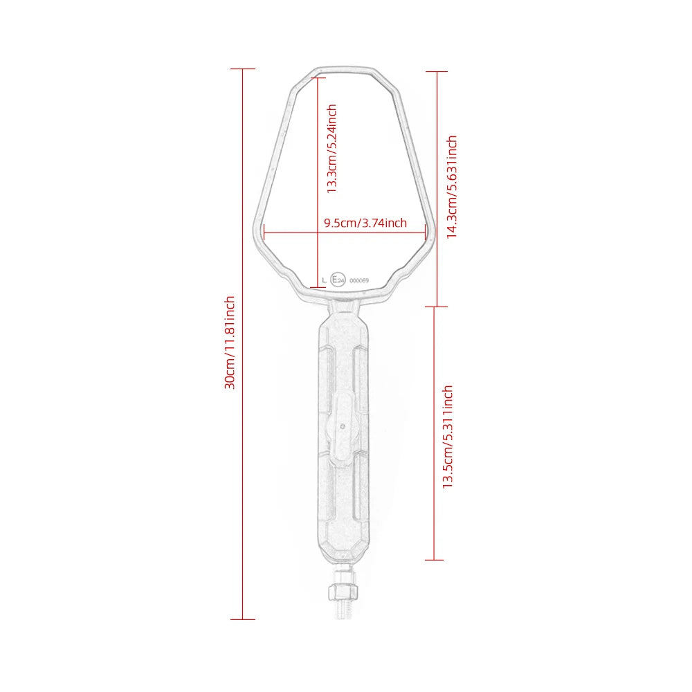 Pour Yamaha TENERE 700 Tenere700 moto rétroviseur Adventure ADV pliable rétroviseur pour XT660Z XT1200 Tracer 9 GT