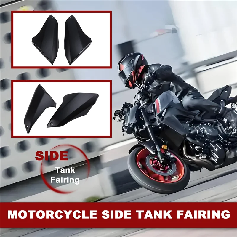 AC54-MOTORCYCLE latéral réservoir carénage air admission protection carénage pour Yamaha MT09 FZ09 FZ-09 MT-09 2012 2013 2014 2015 2016
