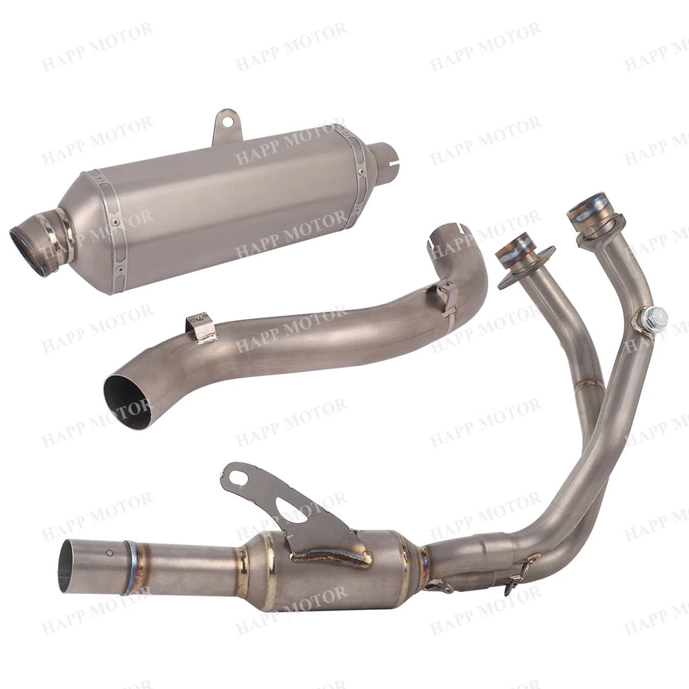 Ligne complète pour Voge DS525X DS500X moto échappement avant raccord d'échappement silencieux slip-on DS525X tube complet système